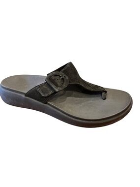 VIONIC Black Activate Recovery Flip Flop